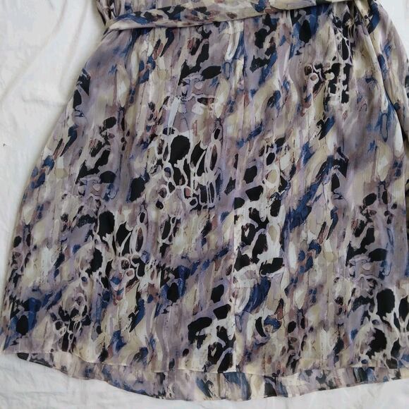 NWT Jessica Howard Purple Blue Ruffled Midi Dress Sleeveless Women's 24W - Picture 10 of 10